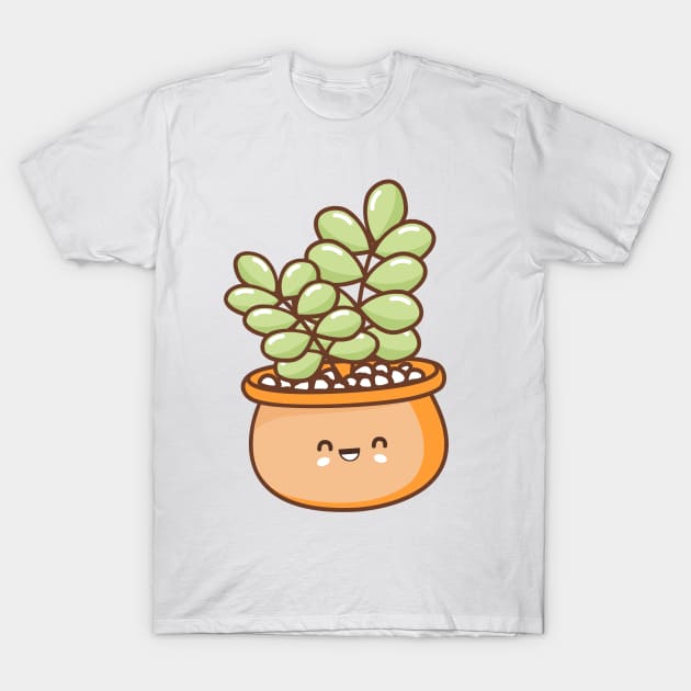 orange pot succulent cacti plant T-Shirt by Arch4Design